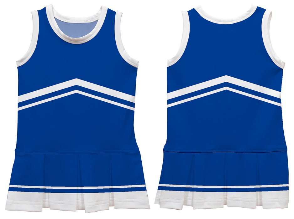 Royal and White Sleeveless Chearleader Dress - Vive La Fête - Online Apparel Store