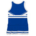 Royal and White Sleeveless Chearleader Dress - Vive La Fête - Online Apparel Store