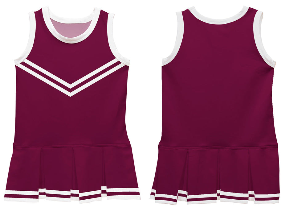 Maroon and White Sleeveless Cheerleader - Vive La Fête - Online Apparel Store