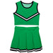 Green Black Sleeveless Cheerleader Set