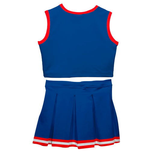 Blue Red Sleeveless Cheerleader Set - Vive La Fête - Online Apparel Store