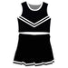 Black White Sleeveless Cheerleader Set