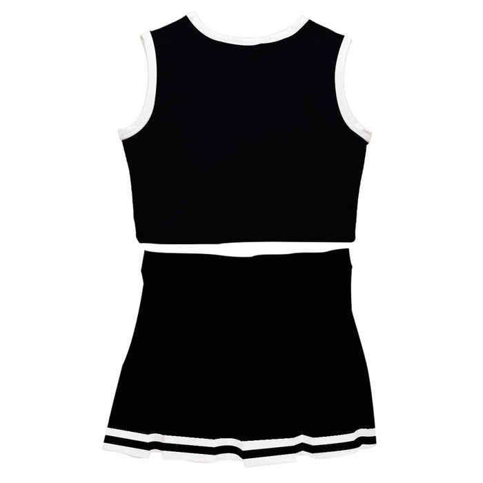 Black White Sleeveless Cheerleader Set - Vive La Fête - Online Apparel Store