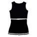 Black White Sleeveless Cheerleader Set - Vive La Fête - Online Apparel Store
