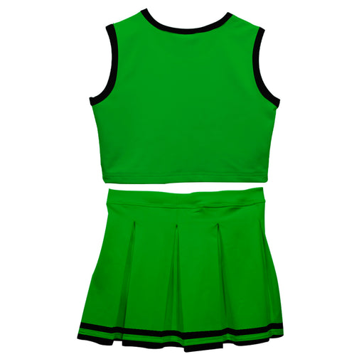 Green Black Sleeveless Cheerleader Set V2 - Vive La Fête - Online Apparel Store