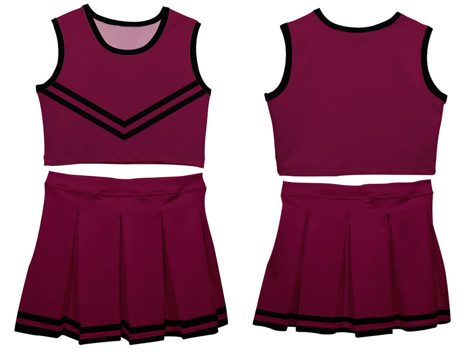 Maroon Black Sleeveless Cheerleader - Vive La Fête - Online Apparel Store