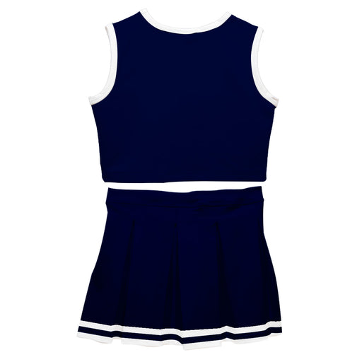 Navy White Sleeveless Cheerleader Set V2 - Vive La Fête - Online Apparel Store