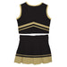 Black and Gold Sleeveless Cheerleader Set - Vive La Fête - Online Apparel Store