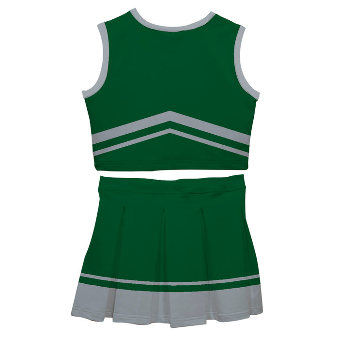 Green and Gray Sleeveless Chearleader Set - Vive La Fête - Online Apparel Store