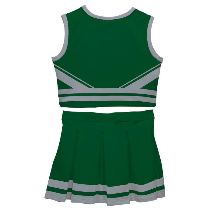 Green and Gray Sleeveless Chearleader Set - Vive La Fête - Online Apparel Store