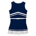 Navy and White Sleeveless Chearleader Set - Vive La Fête - Online Apparel Store