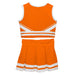 Orange and White Sleeveless Chearleader Set - Vive La Fête - Online Apparel Store