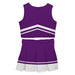Purple and White Sleeveless Chearleader Set - Vive La Fête - Online Apparel Store