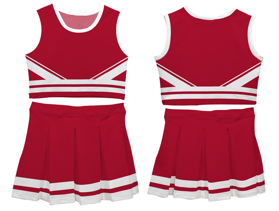 Red and White Sleeveless Chearleader Set - Vive La Fête - Online Apparel Store