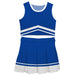 Royal and White Sleeveless Chearleader Set