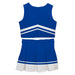 Royal and White Sleeveless Chearleader Set - Vive La Fête - Online Apparel Store