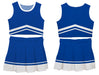 Royal and White Sleeveless Chearleader Set - Vive La Fête - Online Apparel Store
