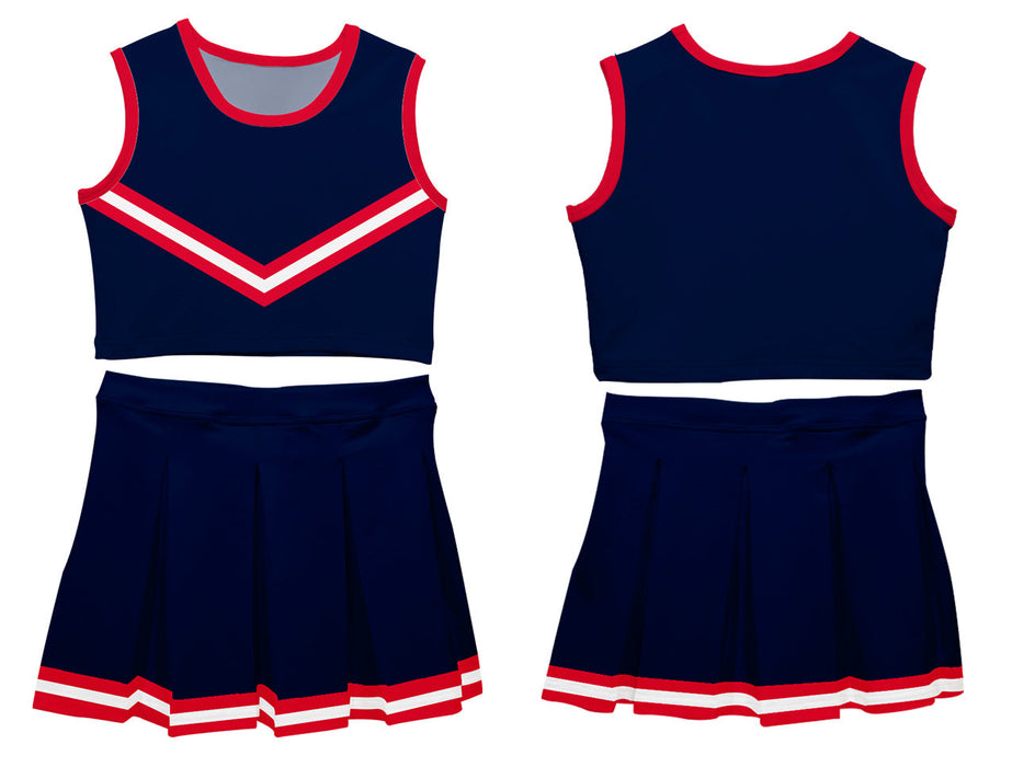 Navy and Red Sleeveless Cheerleader - Vive La Fête - Online Apparel Store