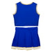 Royal Gold and White Sleeveless Cheerleader Set - Vive La Fête - Online Apparel Store