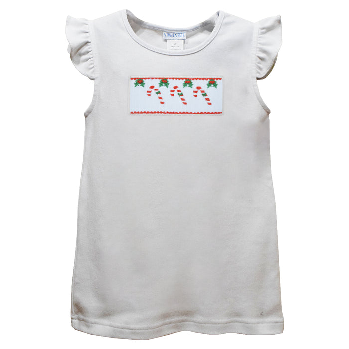 Candy White Knit Angel Wing Sleeves Girls Tshirt