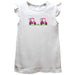 Golf Smocked White Knit Angel Wing Sleeves Girls Tshirt