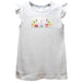 Birthday Party Smocked White Knit Angel Wing Sleeves Girls Tshirt