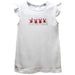 Crabs Smocked White Knit Angel Wing Sleeves Girls Tshirt