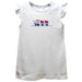 Valentine´s Train Smocked White Knit Angel Wing Sleeves Girls Tshirt