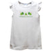 St. Patricks Smocked White Knit Angel Wing Sleeves Girls Tshirt