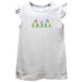 Tulips Smocked White Knit Angel Wing Sleeves Girls Tshirt