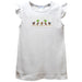 Ants Smocked White Knit Angel Wing Sleeves Girls Tshirt
