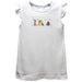 Summer Smocked White Knit Angel Wing Sleeves Girls Tshirt