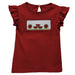 Watermelon Smocked Red Flutter Sleeve Girls Top