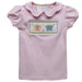 Butterflies Smocked Pink Knit Puff Sleeve Girls Top - Vive La Fête - Online Apparel Store