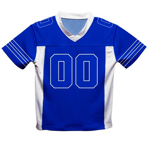 Royal and White Boys Fashion Football T-Shirt