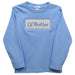 Lil Brother Smocked Light Blue Knit Long Sleeve Boys Tee Shirt