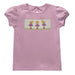 Ballerinas Smocked Pink Knit Puff Sleeve Girls Blouse