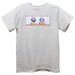 Back to School White Knit Short Sleeve Boys Tee Shirt