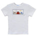 Farm Smocked White Knit Short Sleeve Boys Tee Shirt - Vive La Fête - Online Apparel Store