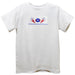 Match Day Smocked White Knit Short Sleeve Boys Tee Shirt