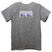 Golf Car Smocked Gray Knit Short Sleeve Boys Tee Shirt
