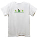 St. Patrick Shamrocks Smocked White Knit Short Sleeve Boys Tee Shirt