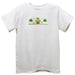 St. Patrick Shamrocks Smocked White Knit Short Sleeve Boys Tee Shirt