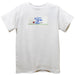 Dog Smocked White Knit Short Sleeve Boys Tee Shirt