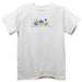 Birthday Smocked White Knit Short Sleeve Boys Tee Shirt