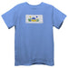 Birthday Smocked Light Blue Knit Short Sleeve Boys Tee Shirt