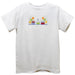 Birthday Party Smocked White Knit Short Sleeve Boys Tee Shirt