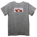 Race Car Smocked Gray Knit Short Sleeve Boys Tee Shirt