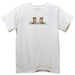 Baby Otters Smocked White Knit Short Sleeve Boys Tee Shirt