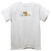 Puppy Smocked White Knit Short Sleeve Boys Tee Shirt
